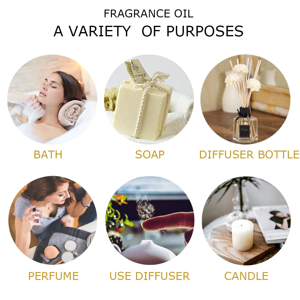 PHATOIL 12pcs Gift Box Pure Essential Oils Set for Diffusers