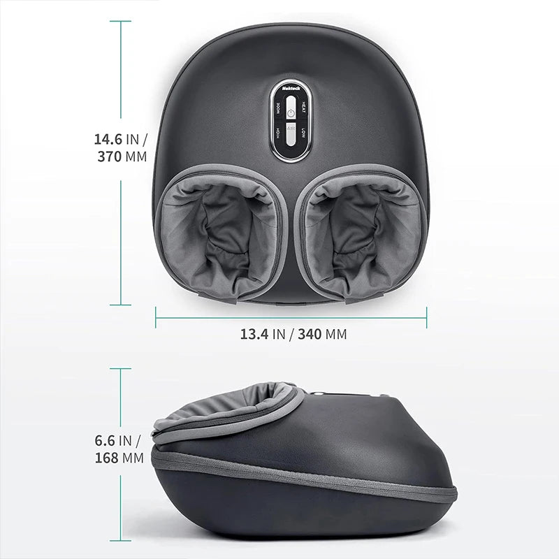 Nekteck Foot Massager With UltraAdvancedHeating-Compression Shiatsu Knead Roller Therapy