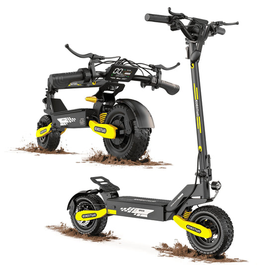 EOEOTWO GT06 Electric Scooter 1200W Motor 30MPH Off-Road E-Scooter 11" Vacuum Tire Foldable Adult Scooter US Stock Fast Ship