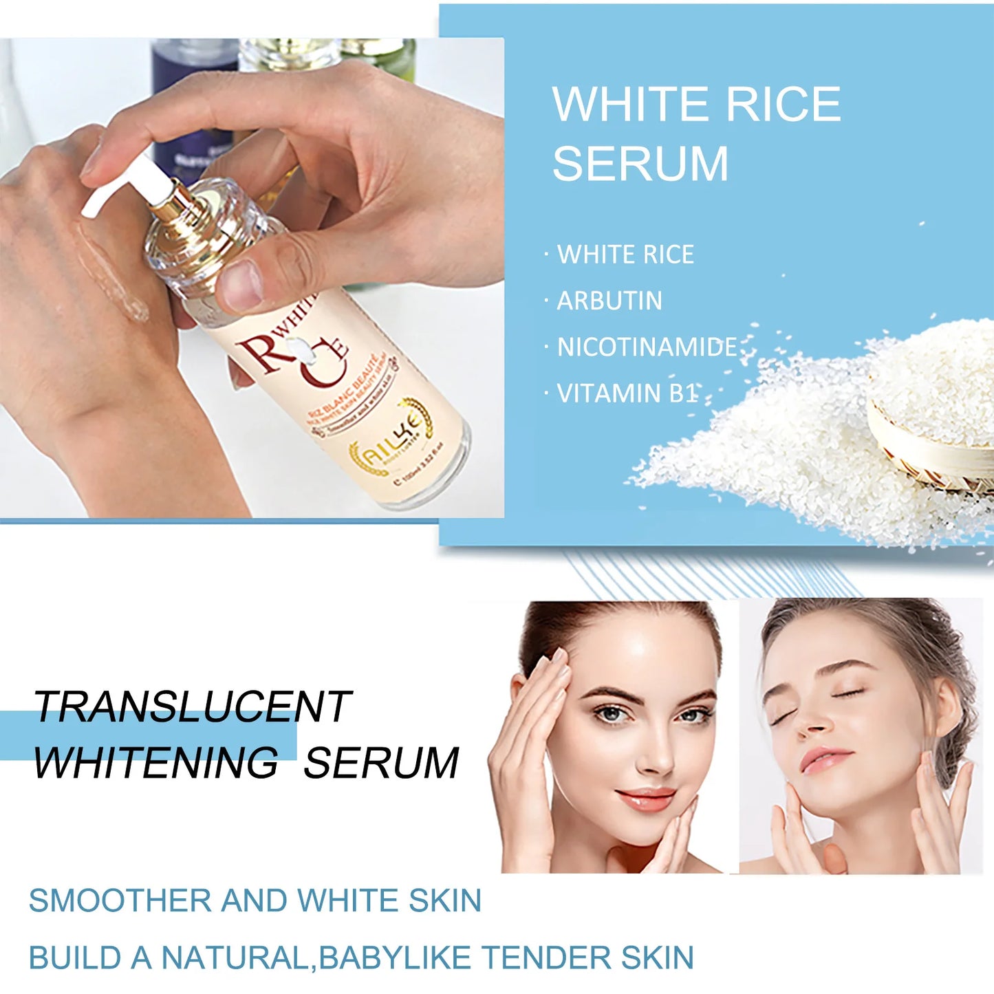 AILKE Glowing Skin Serum Even Toning With Glutathione