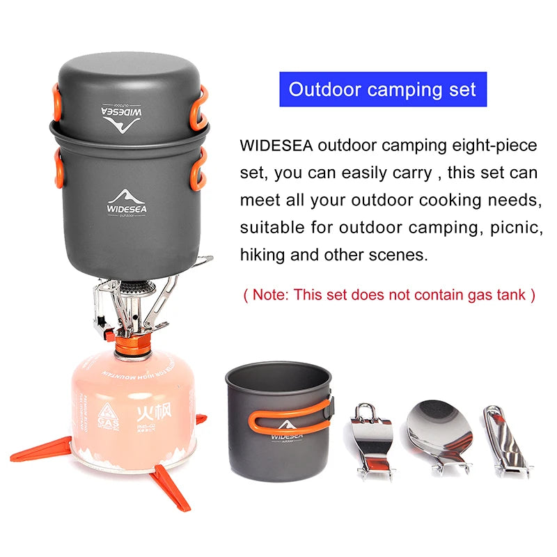 Widesea PremiumQuality Ultra Durable Expedition Camping Cookware Set For Outdoors