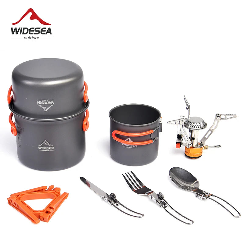 Widesea PremiumQuality Ultra Durable Expedition Camping Cookware Set For Outdoors
