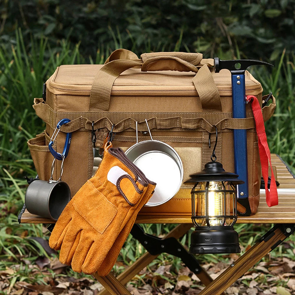 VKTECH Detachable Multifunctional Camping Utensil Organizer And Stove Storage Case