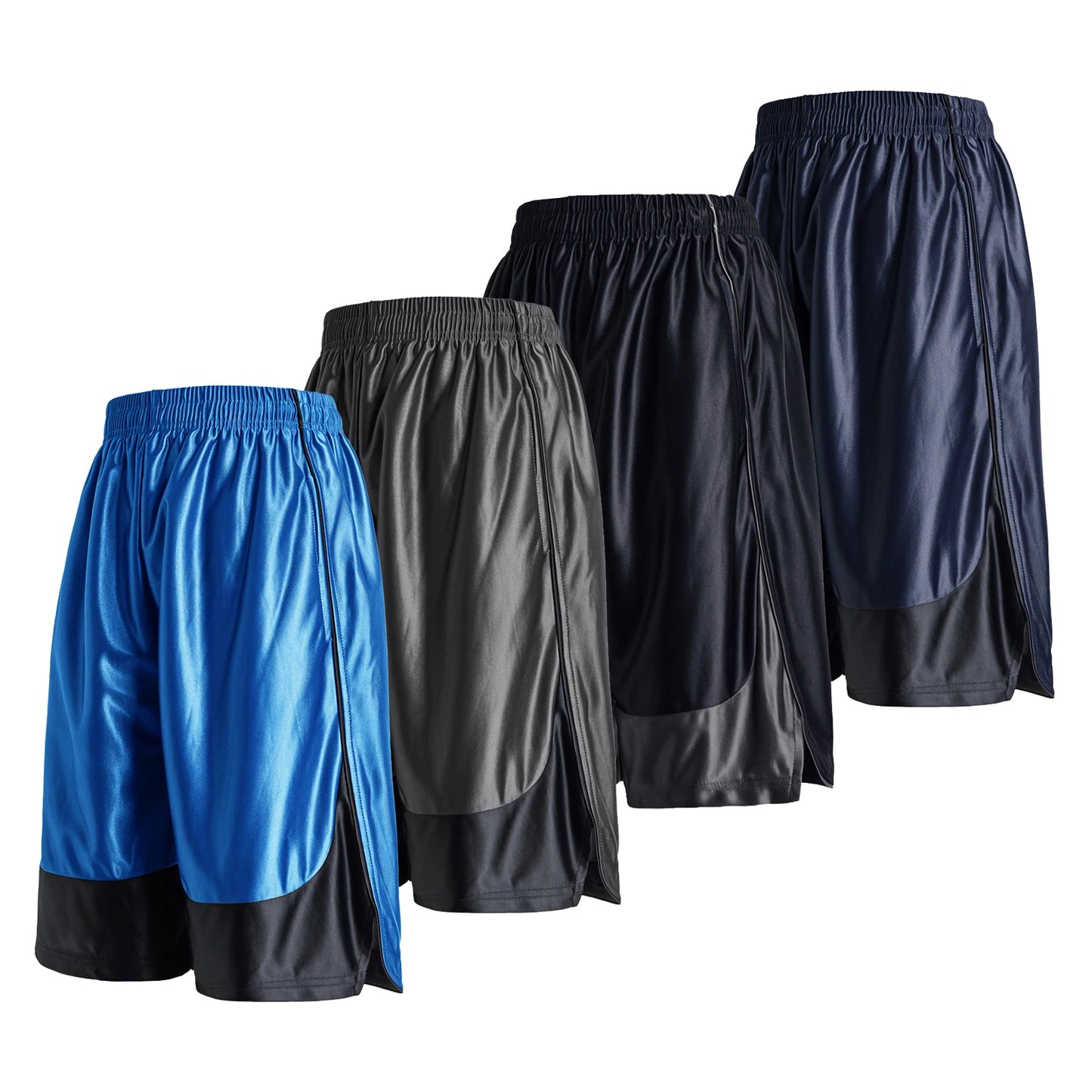 4-piece men's sports shorts quick drying breathable lining summer training and fitness basketball pants
