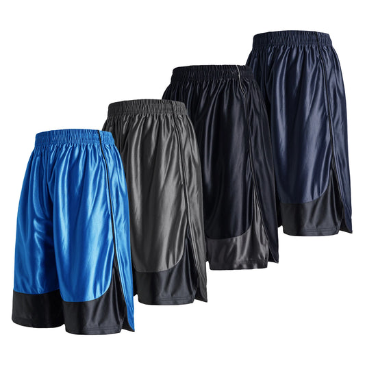 4-piece men's sports shorts quick drying breathable lining summer training and fitness basketball pants