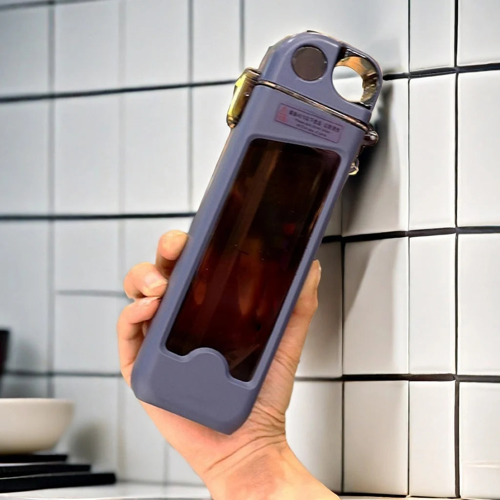 Square Water Bottle Leak Proof Outdoor Drinking Bottle