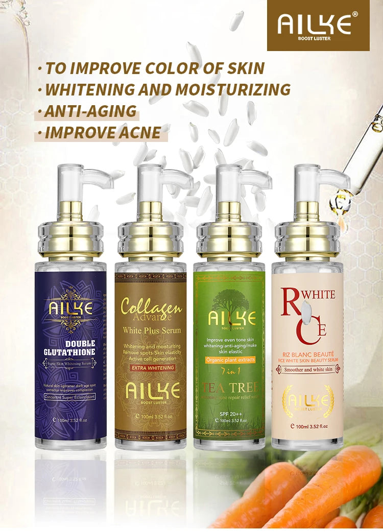 AILKE Glowing Skin Serum Even Toning With Glutathione