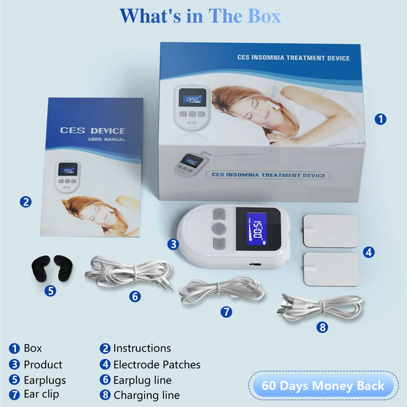 KTS Sleep Aid Device CES For Insomnia Migraine Depression Relief