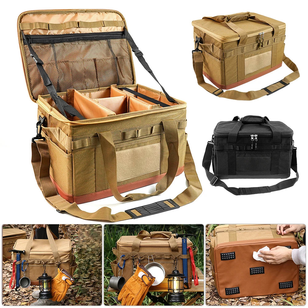 VKTECH Detachable Multifunctional Camping Utensil Organizer And Stove Storage Case