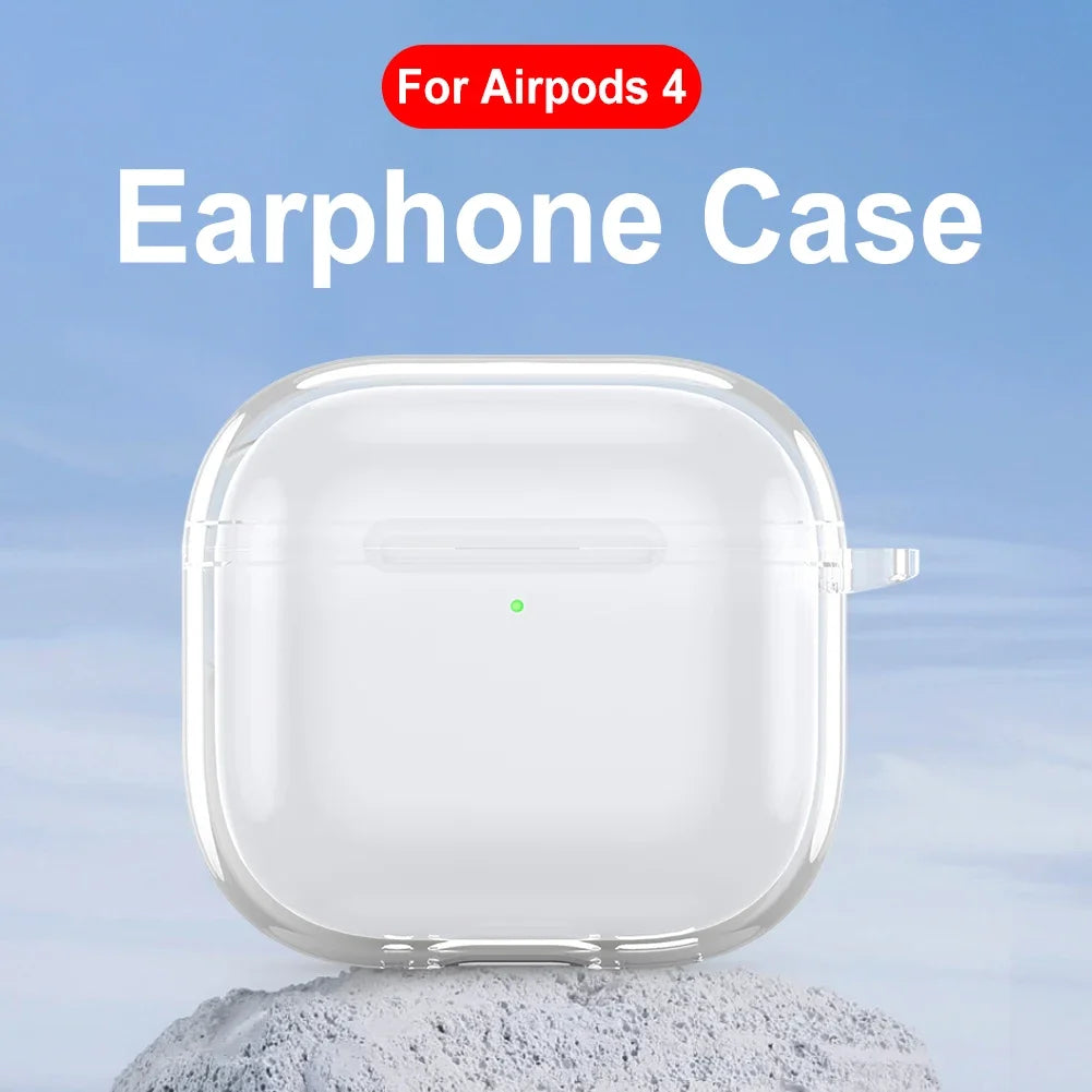 Shunmaii TPU Shockproof Carabiner Case For AirPods 4