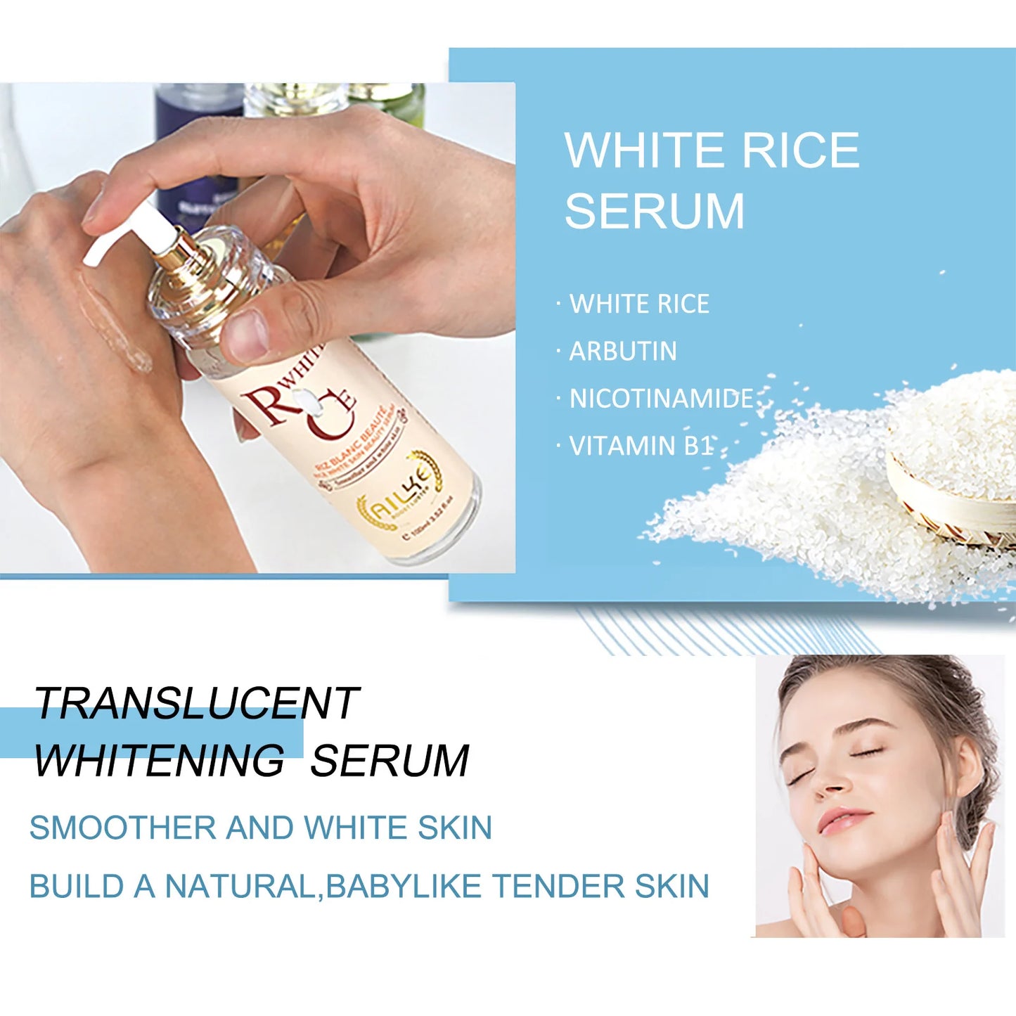AILKE Glowing Skin Serum Even Toning With Glutathione
