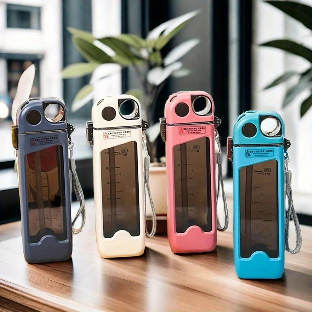 Square Water Bottle Leak Proof Outdoor Drinking Bottle