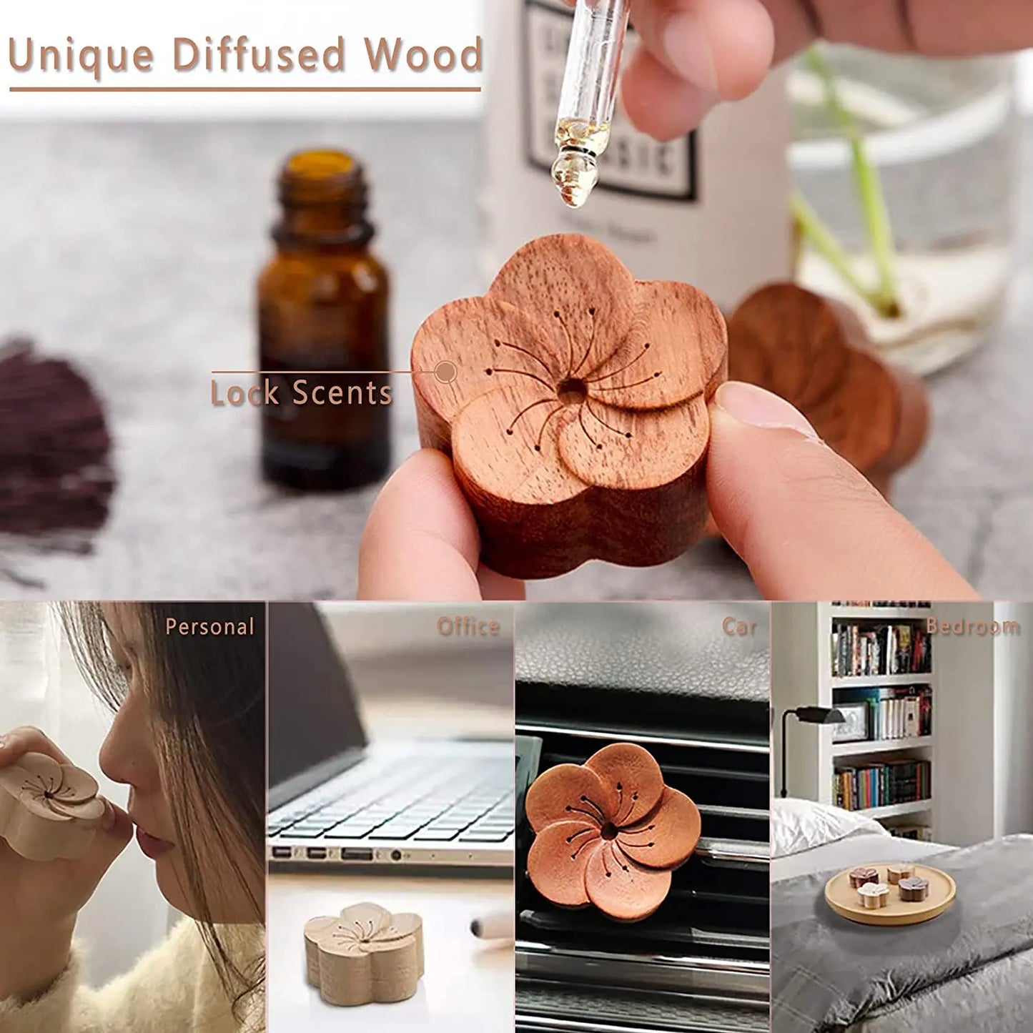 PHATOIL 12pcs Gift Box Pure Essential Oils Set for Diffusers