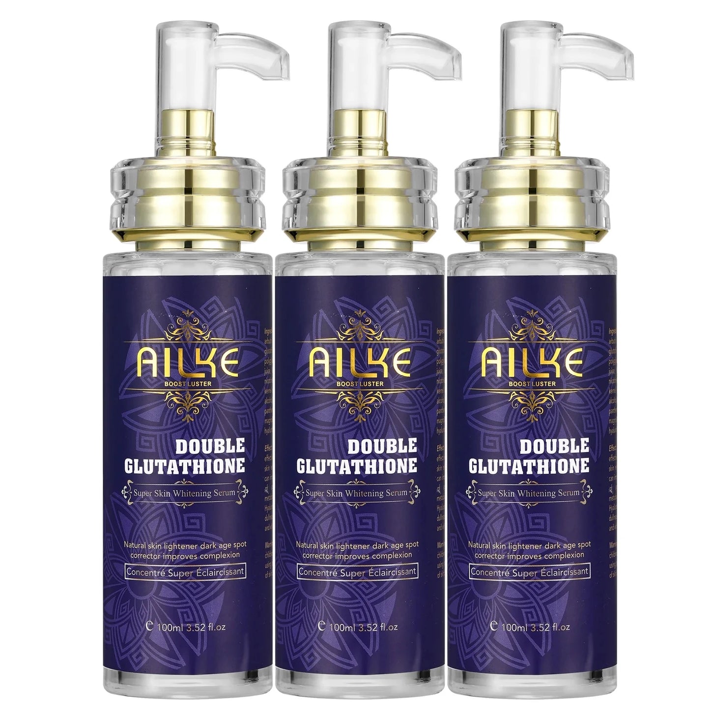 AILKE Glutathione 5-in-1 Women Skin Care Kit, With Body Lotion,  Serum, Dark Spot Removal Cream, Body Cream, Brightening Soap