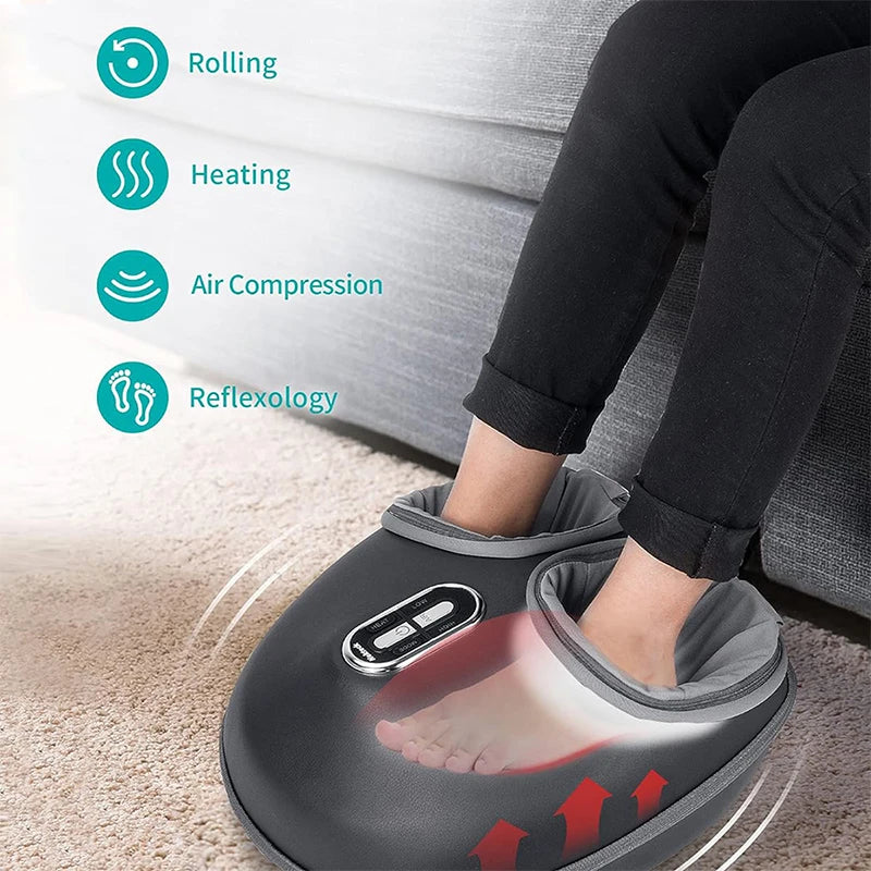Nekteck Foot Massager With UltraAdvancedHeating-Compression Shiatsu Knead Roller Therapy