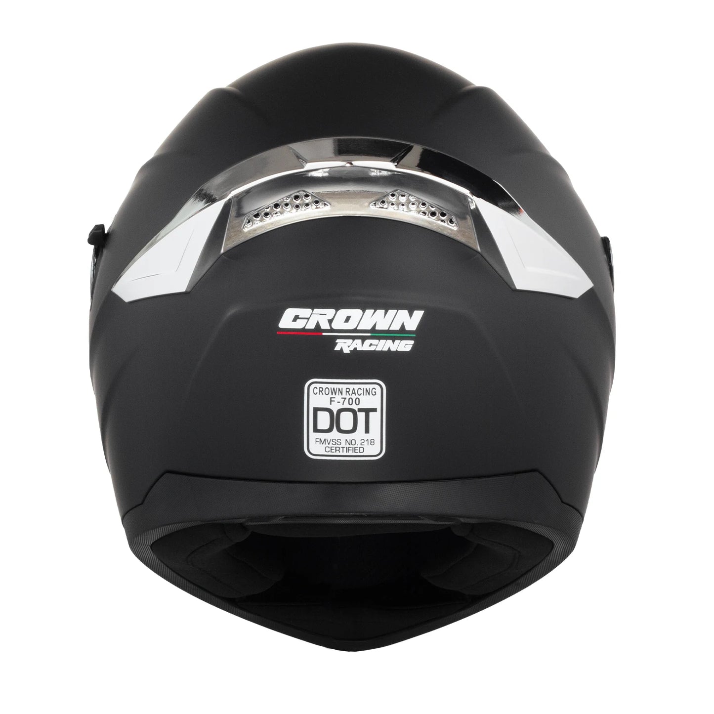 Crown Racing Adult Unisex Full Face Helmet with Dual Visors