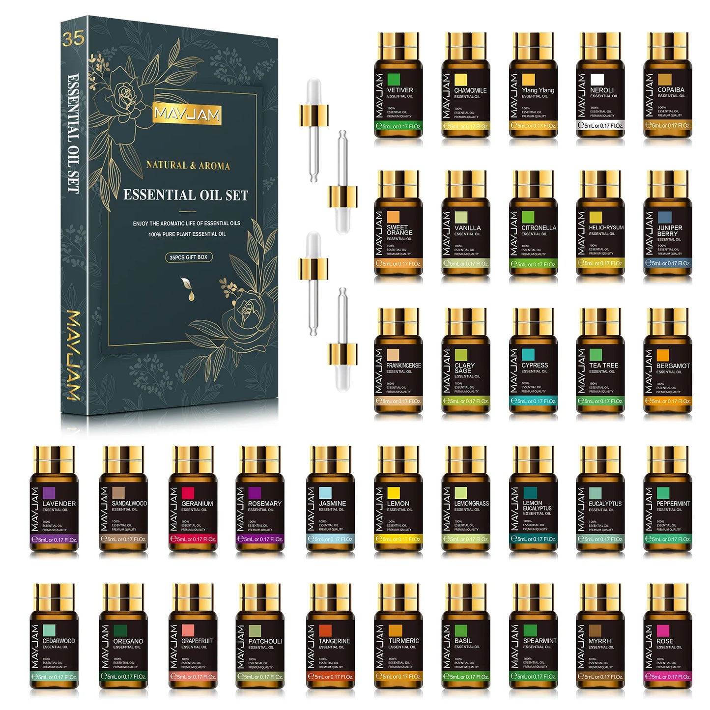 MAYJAM Pure Essential Oils For Humidifier Diffuser Scent
