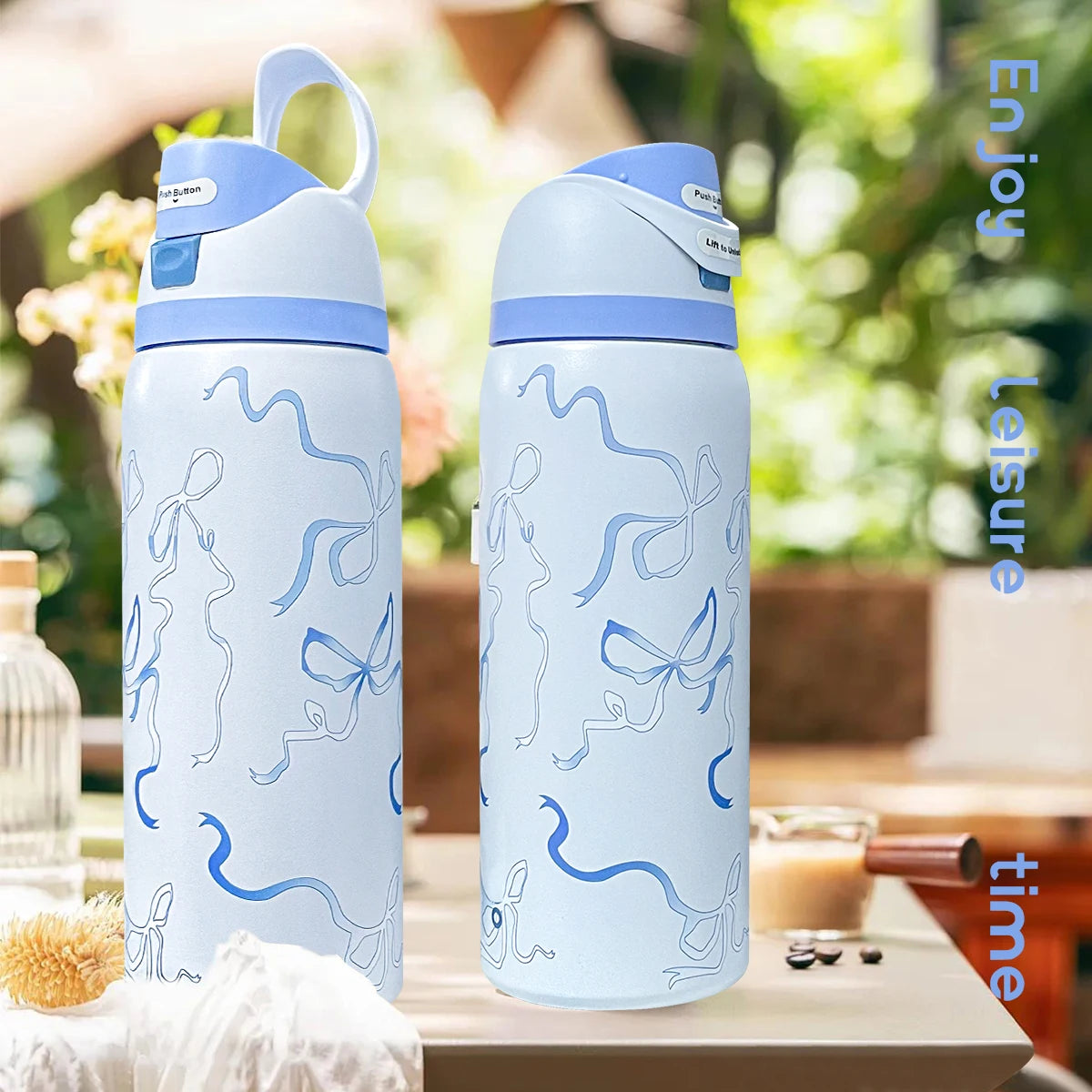Insulated Stainless Steel Water Bottle With Straw Reusable Eco Friendly Keeps Drinks Hot Or Cold Over 24 Hours