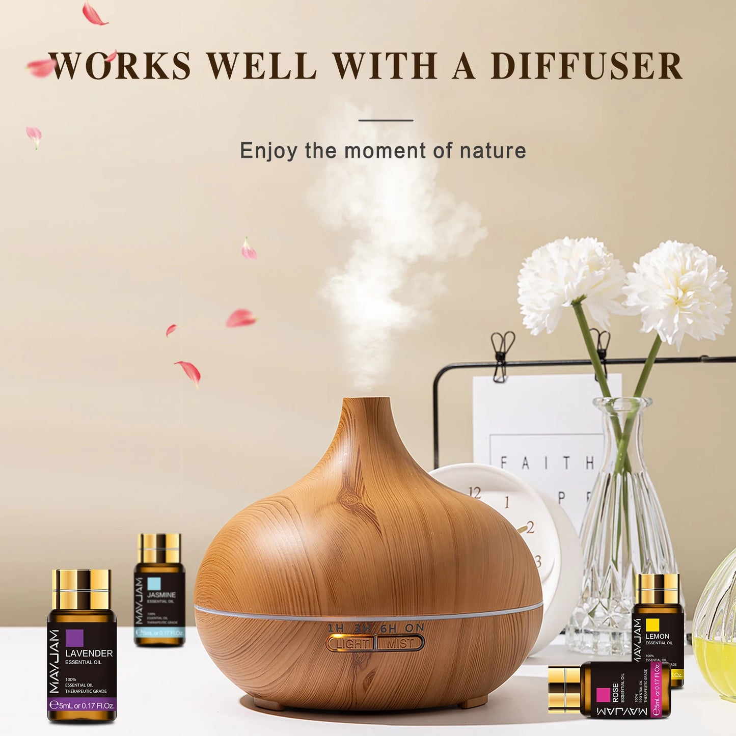 MAYJAM Pure Essential Oils For Humidifier Diffuser Scent