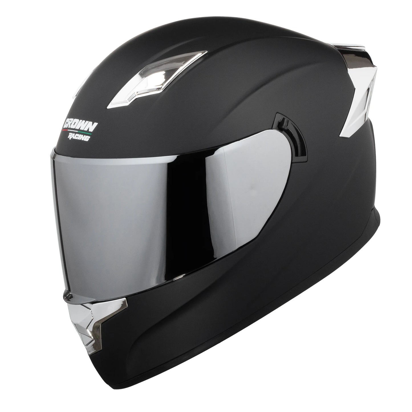 Crown Racing Adult Unisex Full Face Helmet with Dual Visors