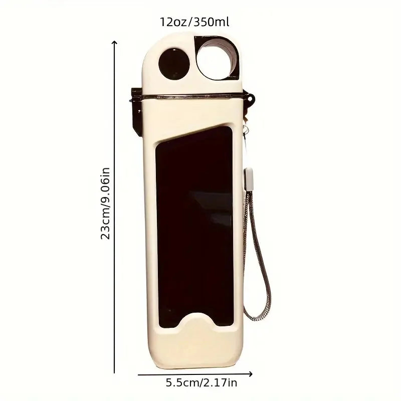 Square Water Bottle Leak Proof Outdoor Drinking Bottle