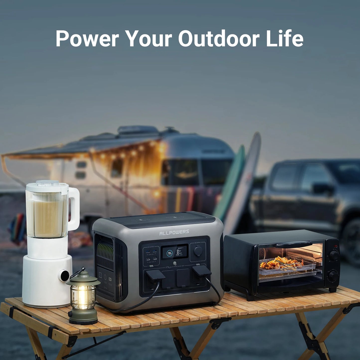 ALLPOWERS R1500 1152Wh LiFePO4 Portable Power Station 1800W AC