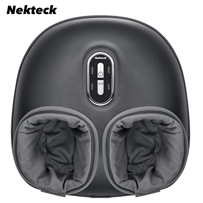 Nekteck Foot Massager With UltraAdvancedHeating-Compression Shiatsu Knead Roller Therapy