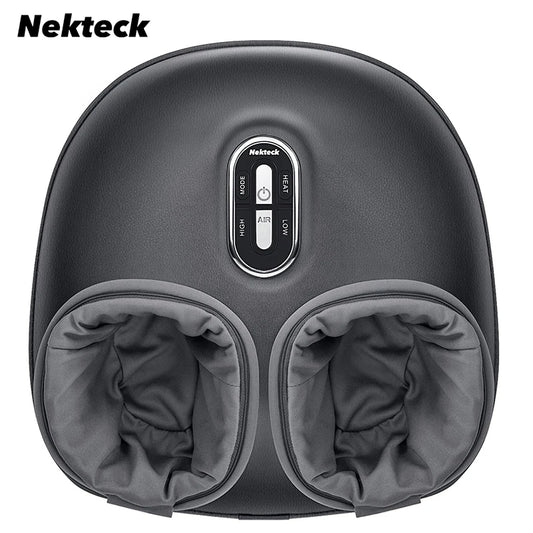 Nekteck Foot Massager With UltraAdvancedHeating-Compression Shiatsu Knead Roller Therapy