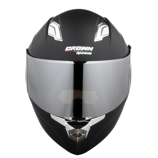 Adult Unisex Motorcycle Helmet with Full Coverage Dual Visors and Integrated Sun Visor - DOT Certified