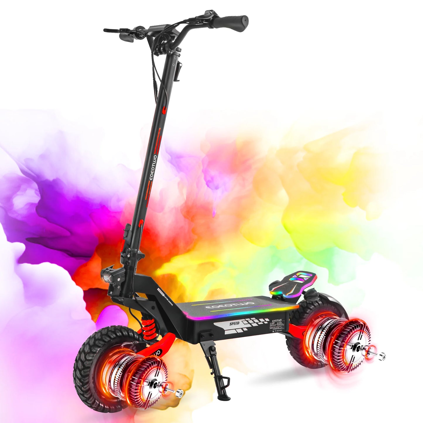 EOEOTWO K2MAX Electric Scooter 45 MPH 4000W Peak Dual Motor