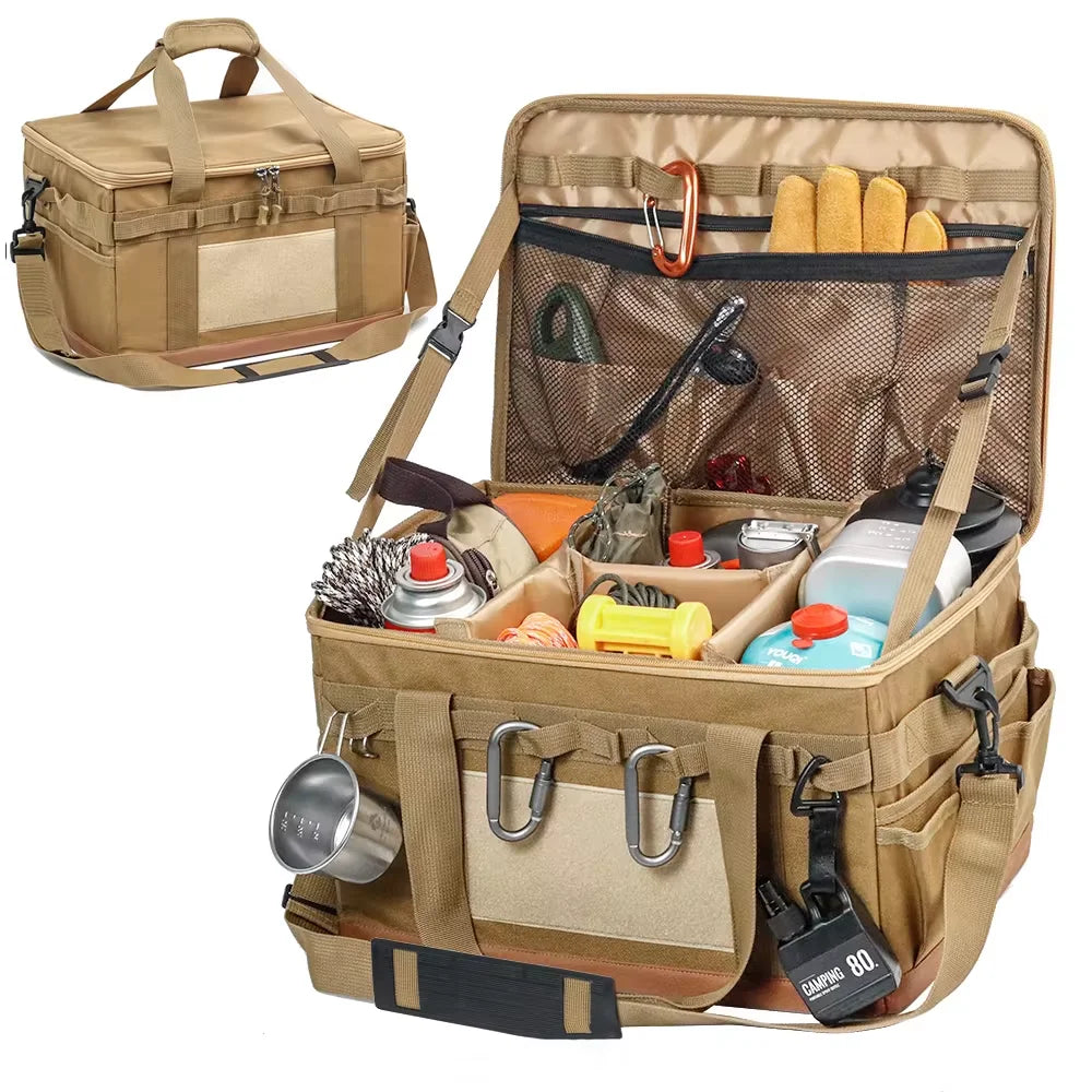 VKTECH Detachable Multifunctional Camping Utensil Organizer And Stove Storage Case