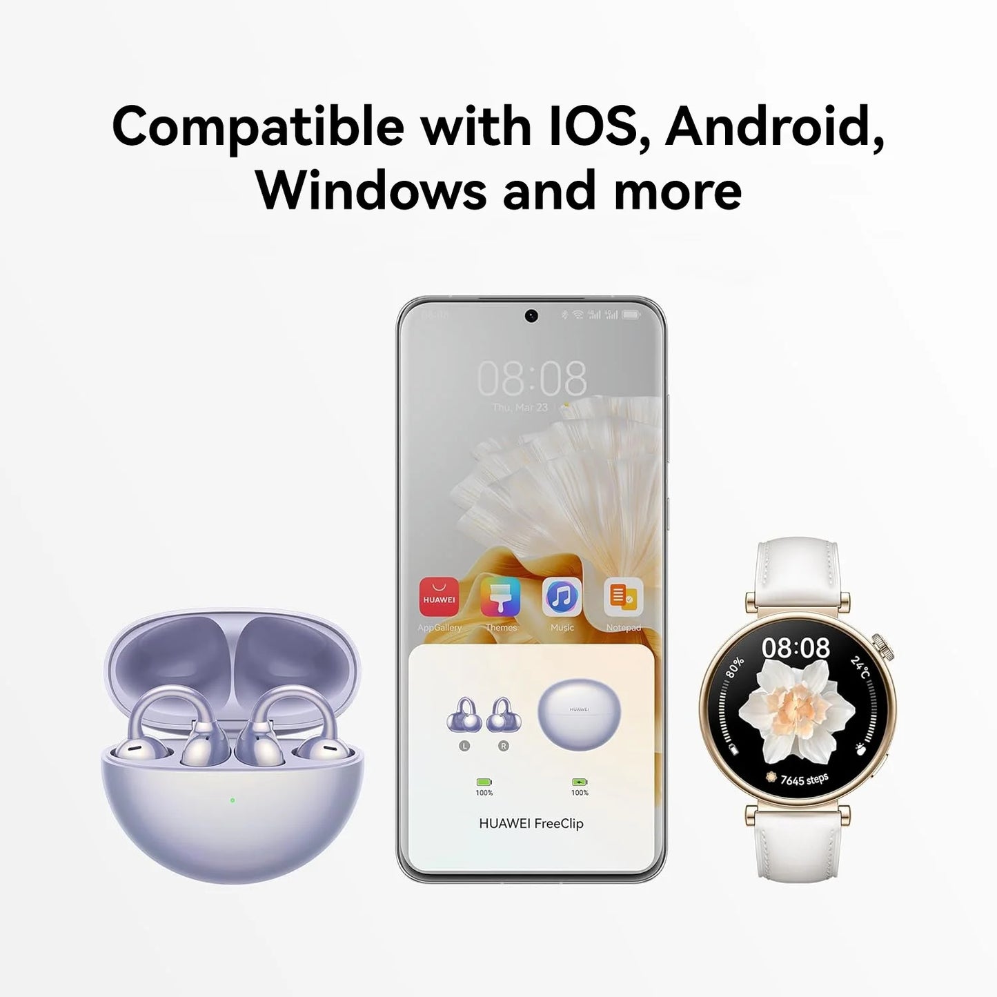 Huawei FreeClip Open Ear Wireless Headphones Delivers Immersive EightHour Battery