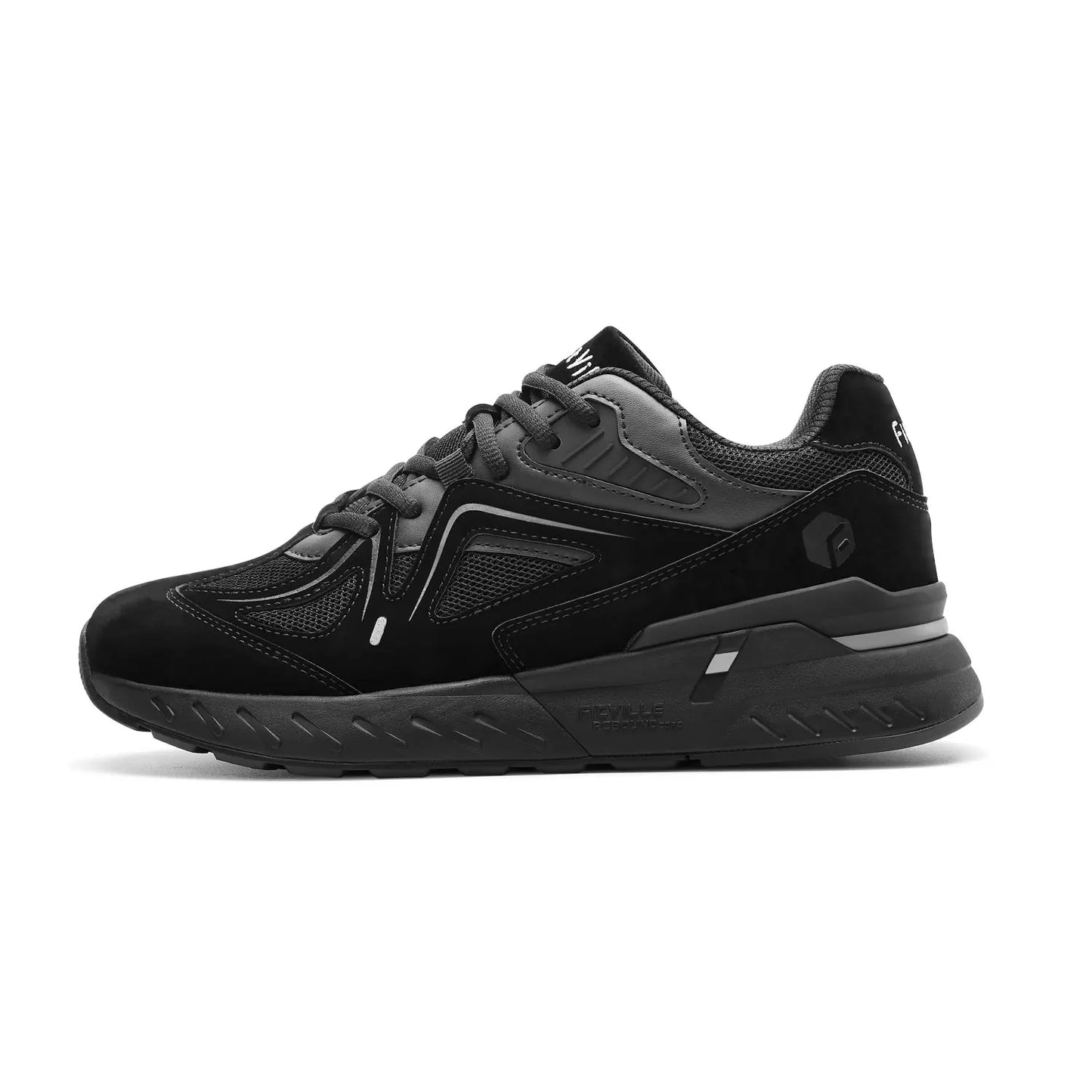 Fittington Mens Walking Shoes Extra Wide Non Slip Sport Sneakers For Flat Feet And Heel Pain Relief
