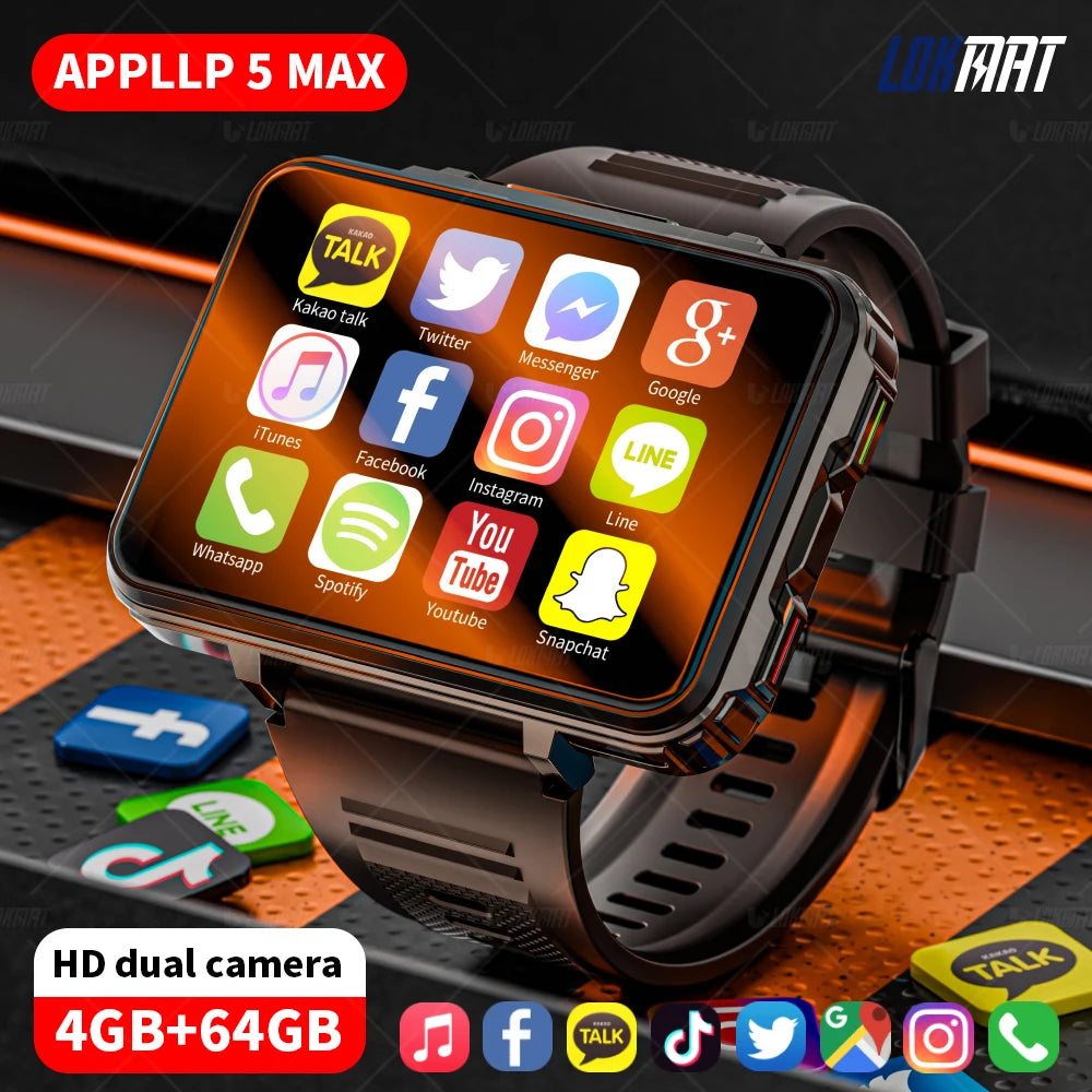 LOKMAT APPLLP 5 Max Android Watch Phone 4G Calls
