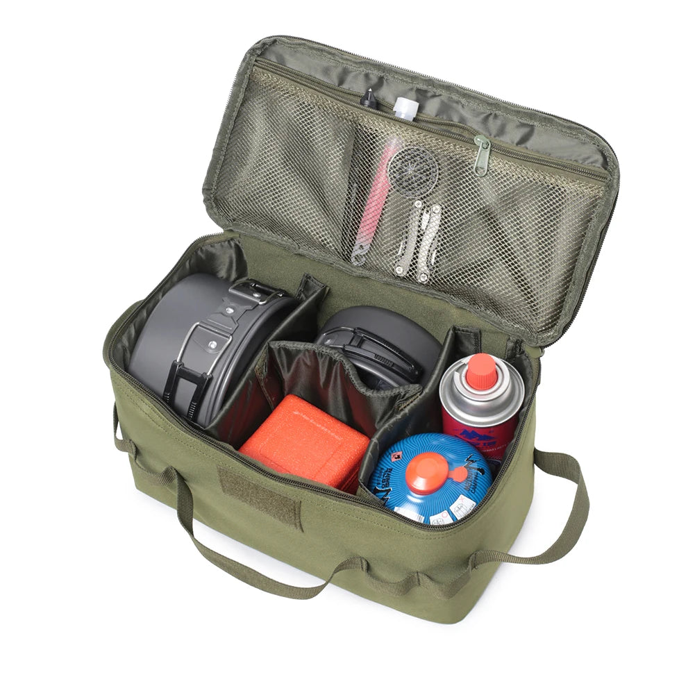 VKTECH Detachable Multifunctional Camping Utensil Organizer And Stove Storage Case