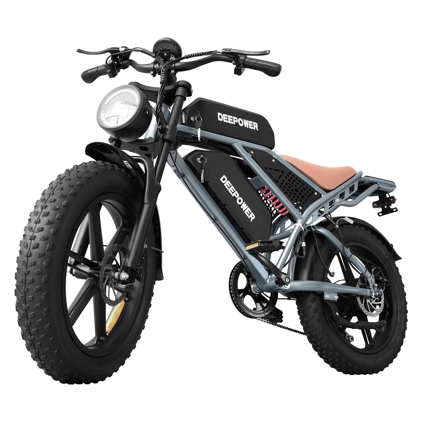 DEEPOWER S7 Electric Mountain Bike 1500W Brushless Motor 48V Battery