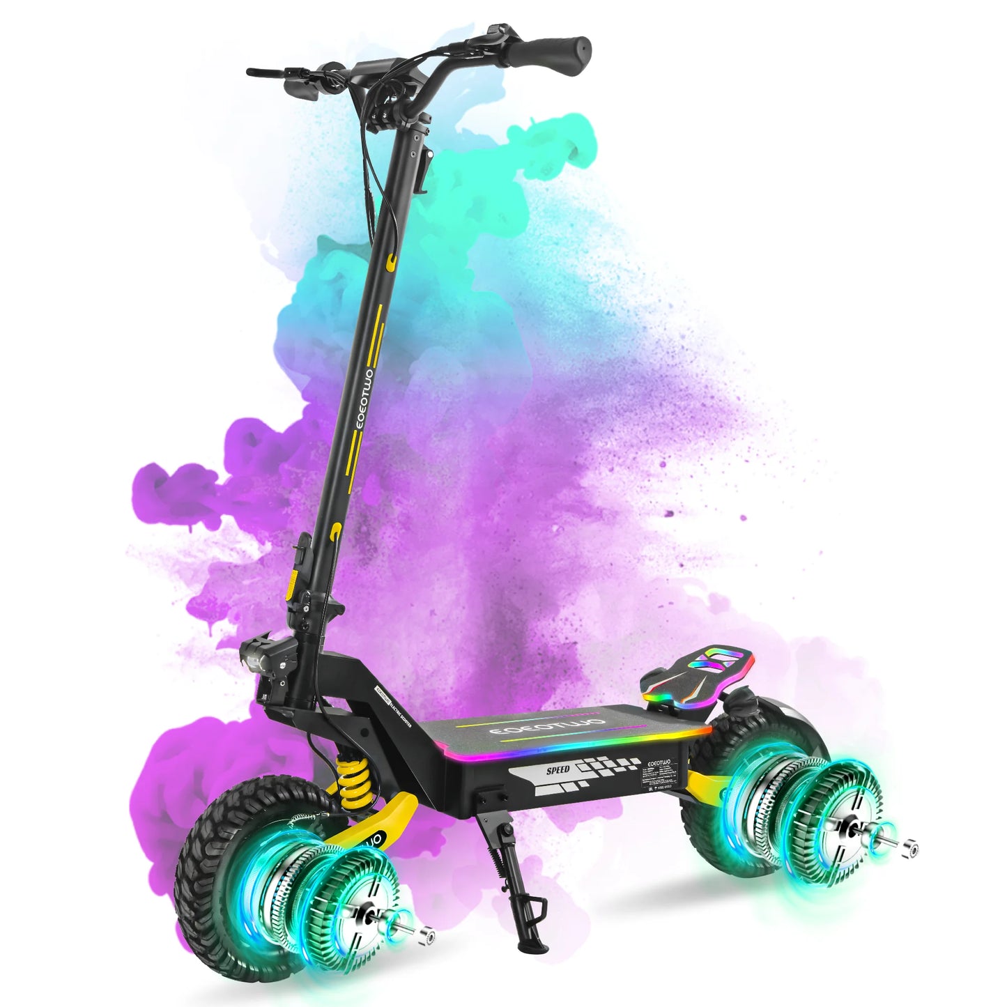 EOEOTWO K2MAX Electric Scooter 45 MPH 4000W Peak Dual Motor