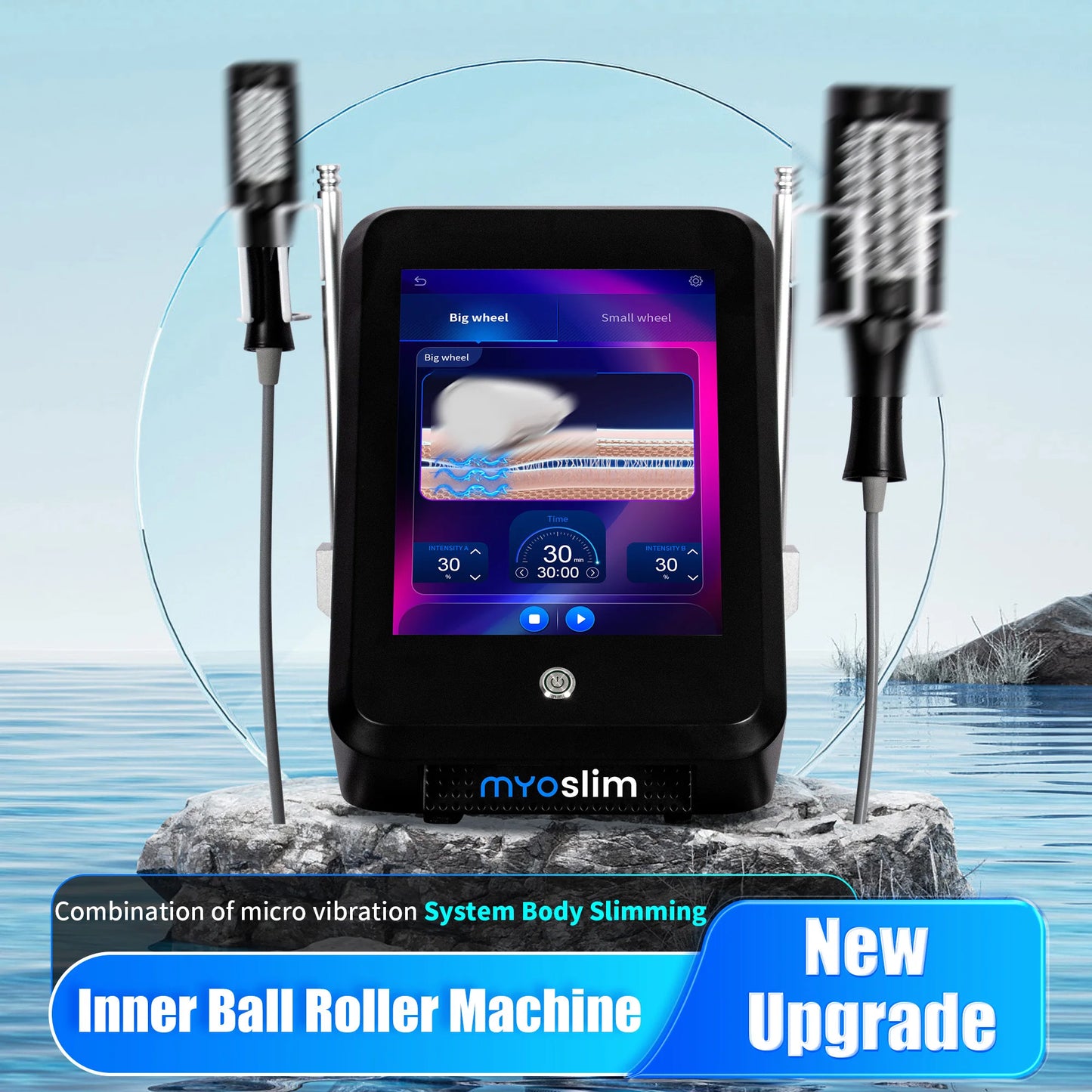 Myoslim EMS Inner Ball Roller Massager for Body Sculpting and Cellulite Reduction