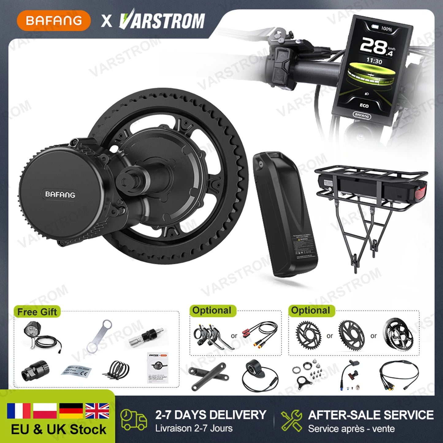 BAFANG BBS Mid Drive Motor Kit for E Bike Conversion