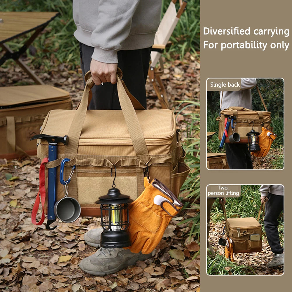 VKTECH Detachable Multifunctional Camping Utensil Organizer And Stove Storage Case