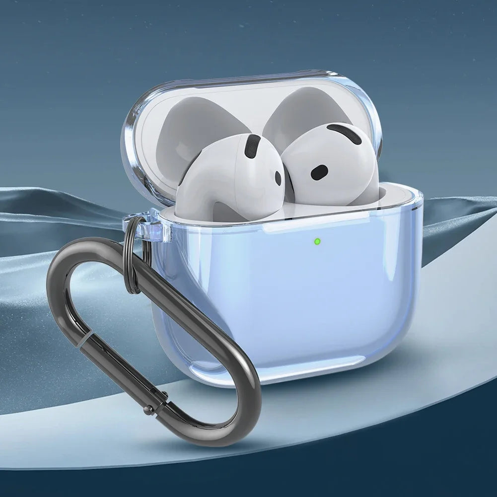 Shunmaii TPU Shockproof Carabiner Case For AirPods 4