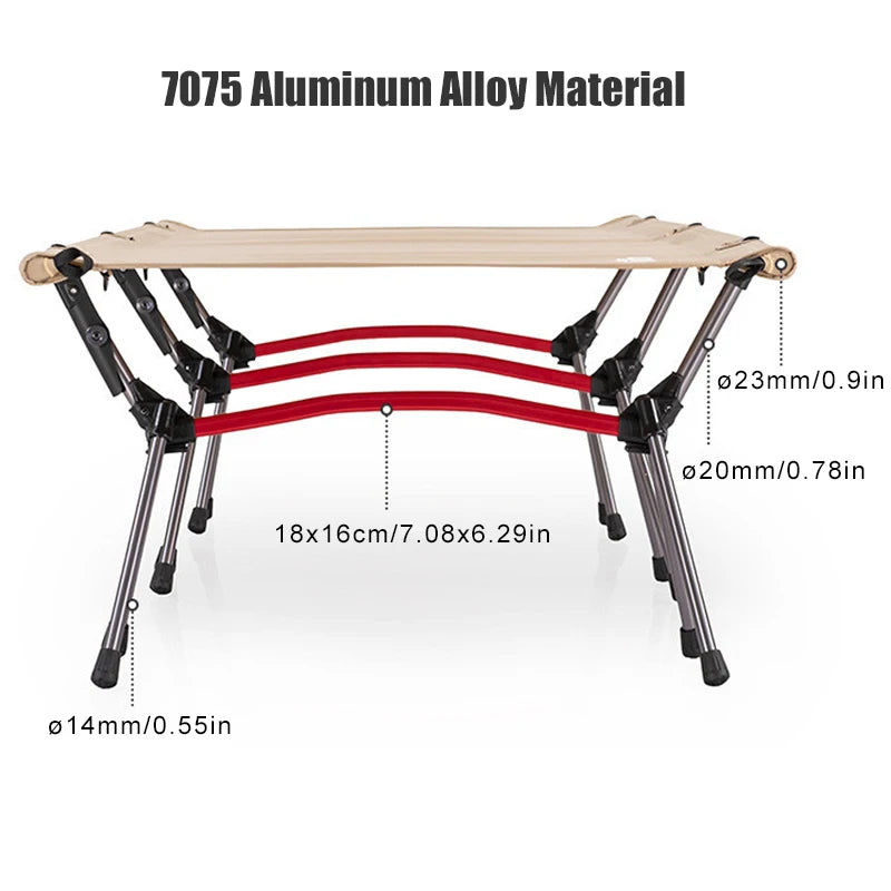 West Tune Camping Cot With Leg Extenders For Outdoor Travel