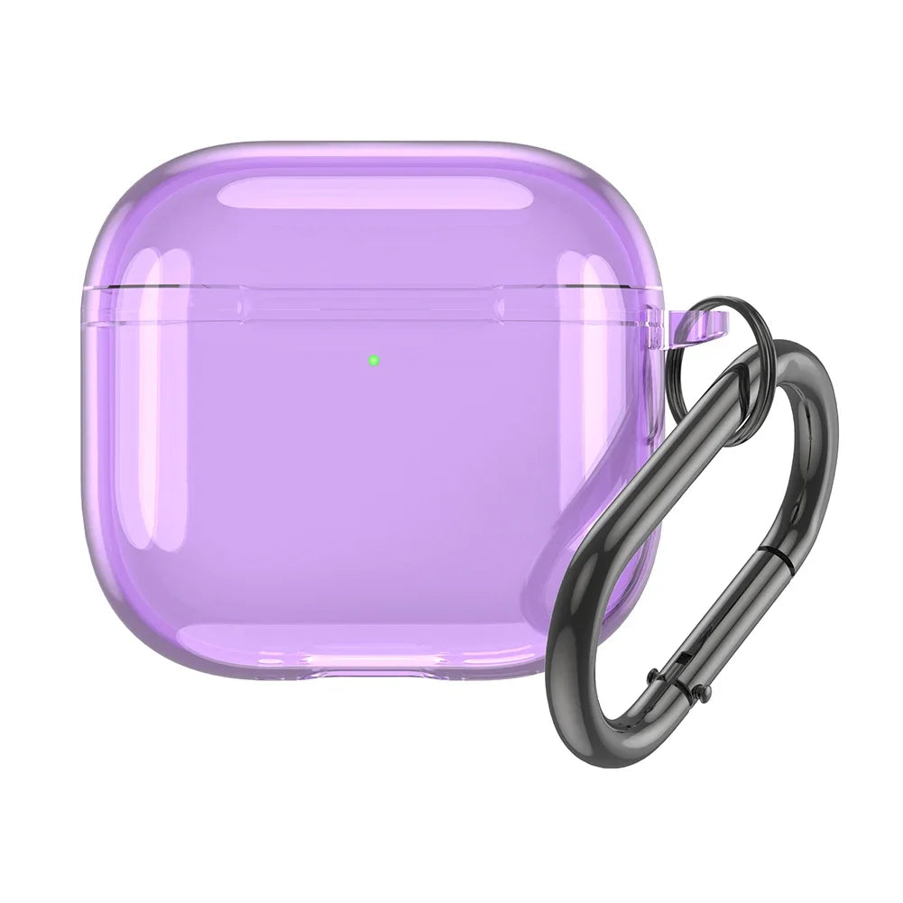 Shunmaii TPU Shockproof Carabiner Case For AirPods 4