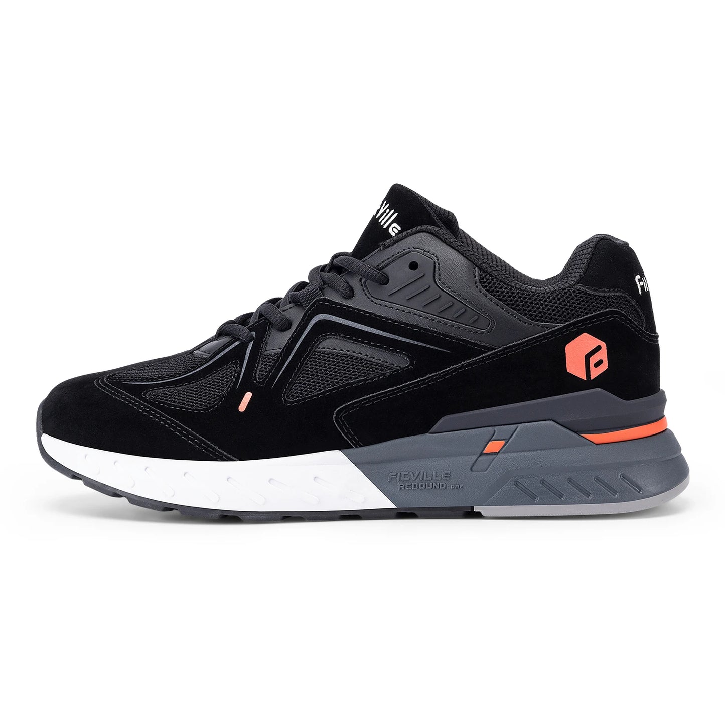 Fittington Mens Walking Shoes Extra Wide Non Slip Sport Sneakers For Flat Feet And Heel Pain Relief