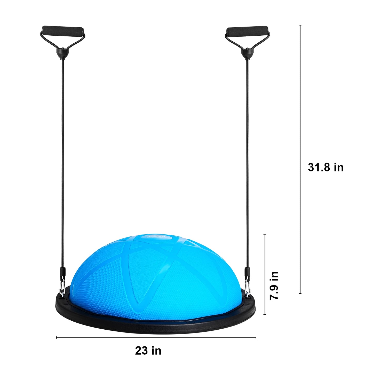 SucceBuy Half Ball Exercise Trainer 660 Lbs Capacity Home Gym